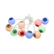 Darzheoy Halloween String Lights, Halloween Ghost Eye LED String Light Battery Box Courtyard Party Horror Ghost House Decoration Ghost Eye Light String
